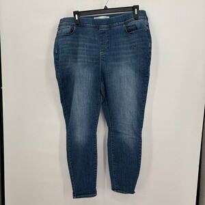 Signature by Levi Strauss Womens Shaping Pull-On Super Skinny Jeans Blue 22